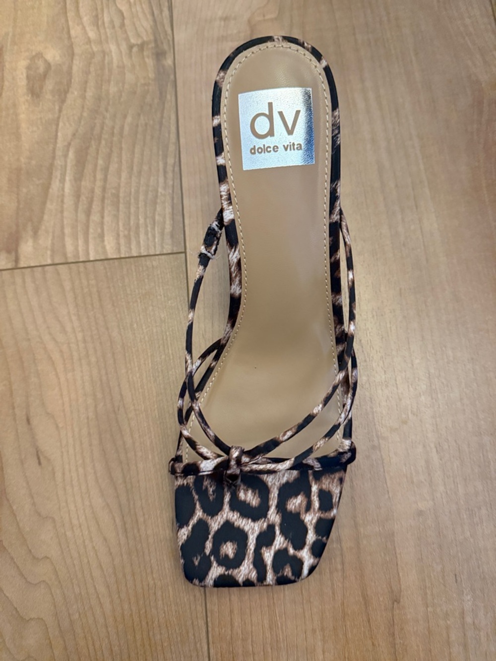 DV Dolce Vita ZINI Leopard Print Strappy Slide Heels NEW SIZE 7 - Picture 4 of 4